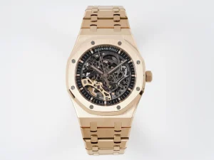 KZ Factory Audemars Piguet Royal Oak Offshore 15407ST Rose Gold Skeleton Super Clone Watch - Premium Replica